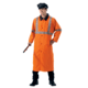 Rothco Reversible Reflective Rain Parka, Black/Orange, Small, 3889-BlackOrange-S