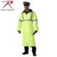 Rothco Reversible Reflective Rain Parka, Safety Green, Small, 3900-SafetyGreen-S