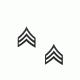 Rothco Sergeant Polished Insignia, Subdued, 1603-Subdued