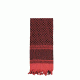 Rothco Shemagh Tactical Desert Scarf, Red/Black, 8537-RedBlack
