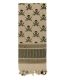 Rothco Skulls Shemagh Tactical Desert Scarf, Tan, 8539-Tan