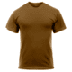 Rothco Solid Color Poly/Cotton Military T-Shirt, Black, M, 6670-Black-M