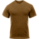 Rothco Solid Color Poly/Cotton Military T-Shirt, Brown, XL, 6848-Brown-XL