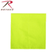 Rothco Solid Bandana, Safety Green, Large, 4348-SafetyGreen