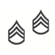 Rothco Staff Sergeant Polished Insignia, Subdued, 1604