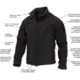 Rothco Stealth Ops Soft Shell Tactical Jacket, Small, 3577-S