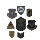 Rothco Subdued Military Assorted Military Patches, 100 pieces, 8380-100pieces