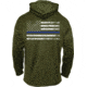 Rothco Thin Blue Line Concealed Carry Hoodie, Olive Drab, Small, 52471-OliveDrab-S
