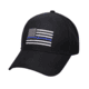 Rothco Thin Blue Line Flag Low Profile Cap, Black, 99885-Black