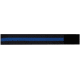 Rothco Thin Blue Line Mourning Arm Band, 2 x 15.75in, 1009