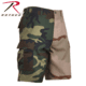 Rothco Two-Tone Camo BDU Short, Small, Woodland/Tri-Color Camo, 1810-WoodlandTri-ColorCamo-S
