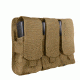 Rothco Universal Triple Mag Rifle Pouch, Coyote Brown, 5093-CoyoteBrown