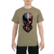 Rothco US Flag Bearded Skull T-Shirt - Mens, Coyote Brown, Large, 10822-CoyoteBrown-L