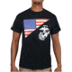 Rothco US Flag / USMC Eagle, Globe, &amp; Anchor T Shirt, Black, Extra Large, 54285-Black-XL