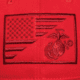 Rothco USMC Eagle Globe and Anchor/US Flag Low Pro Cap, Red, 71850-Red-OneSize