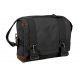 Rothco Vintage Canvas B-15 Pilot Messenger Bag, Black, 9117-Black
