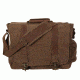 Rothco Vintage Canvas Pathfinder Laptop Bag With Leather Accents, Earth Brown, 9691-EarthBrown