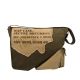 Rothco Vintage Canvas Two-Tone Imprinted Map Bag, Olive Drab / Tan, 9248-OliveDrabTan