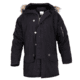 Rothco Vintage N-3B Parka, Black, Small, 9963-Black-S