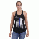 Rothco Women Thin Blue Line Flag Racerback Tank Top, Extra Small, 44770-XS