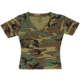 Rothco Womens Short Sleeve Camo V-Neck T-Shirt, Woodland Camo, Extra Large, 8066-641