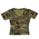 Rothco Womens Short Sleeve Camo V-Neck T-Shirt, Woodland Camo, Extra Small, 8066-WoodlandCamo-XS