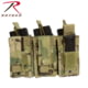 Rothco MOLLE Triple Kangaroo Rifle and Pistol Magazine Pouch, MultiCam, 41010-MultiCam