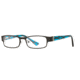 Rough Justice RJ V.I.P. SERJ VIPP00 Bifocal Prescription Eyeglasses - Black Ice SERJ VIPP004930 BK