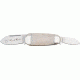 Rough Rider Baby Sunfish Fold Knife, SS spear and pen blade, White smooth bone handle RR139