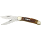 Rough Rider Copperhead Fold knife, 440 SS clip and skinning blade, Amber jigged bone handle RR043