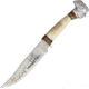 Rough Rider Indian Fixed Blade Knife, 5.25in, Stainless Steel, Standard Edge, Satin, Bone Handle RR1631
