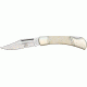 Rough Rider Lockback 3 3/4in Fold Knife, SS clip point blade, White smooth bone handle RR192