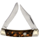 Rough Rider Moose Imitation Tortoise Folding Knife, 4.25in, Satin Finish Stainless Clip Long Spey Blades, Imitation Tortoise Shell Handle, KC016H-4.5""