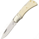 Rough Rider Mustang Lockback Fold Knife, 440 SS blade, White smooth bone handle RR1300