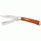 Rough Rider Razor Trapper Fold Knife, SS clip and razor blade, Orange smooth bone handle RR073