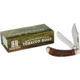 Rough Rider Tobacco Road Bow Trapper Folding Knife, Mirror SS Clip/ Spey Blades, Tobacco Bone Handle, KB27R