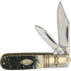 Rough Rider Barlow Buckshot Bone Folding Knife, Stainless clip and pen blades, Buckshot bone handle, RR2041 / KB211R