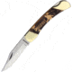 Rough Rider Big Foot Lockback Folding Knife, 4 satin finish stainless clip point blade, Wood handle, RR2167 / PK111W