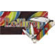 Rough Rider Lollipop Series Swayback Knife, 3.75in Closed, Mirror Stainless Wharncliffe/Twin Pen Blades, Multi Plastic Handle, RR2468 KC07S