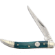 Rough Rider Toothpick Blue Smooth Bone Folding Knife, Mirror finish stainless clip blade, Blue smooth bone handle, KC013 BLUE SMOOTH BONE