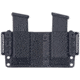 Rounded 9/40 Double Stack, OWB KYDEX Double Magazine Holster, Carbon Fiber, CEX-940-DS-CF-DBLMAG