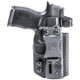 Rounded Druid Kydex Ruger LCP MAX IWB/OWB Holster, Black, RG-DRUID-RGRLCPMAX-BK-AMBI