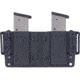 Rounded OWB KYDEX Double Magazine Holster, 45 Double Stack, Black, CEX-45ACP-DS-BK-DBLMAG