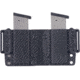 Rounded OWB KYDEX Double Magazine Holster, 45 Double Stack, Carbon Fiber, CEX-45ACP-DS-CF-DBLMAG