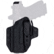 Rounded Tuckable KYDEX Armaloy Hybrid Holster, Walther CCP, Left Hand, Black, WTR-CCP-BK-LH-STPOLY