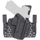 Rounded Wide KYDEX Armaloy Hybrid Holster for Canik TP9SA, Left Hand, Black, CNK-TP9SA-BK-LH-WDPOLY