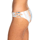 Roxy Beach Classics Full Bikini Bottoms - Womens, Bright White River, Small, ERJX403754-WBB4-S