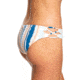 Roxy Beach Classics Full Bikini Bottoms - Womens, Bright White River, Small, ERJX403754-WBB4-S
