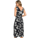 Roxy In The Mood For Dance Wrap-Front Midi Dress - Womens, Anthracite Flower Of Love, Small, ERJWD03336-KVJ8-S