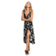 Roxy In The Mood For Dance Wrap-Front Midi Dress - Womens, Anthracite Flower Of Love, Small, ERJWD03336-KVJ8-S